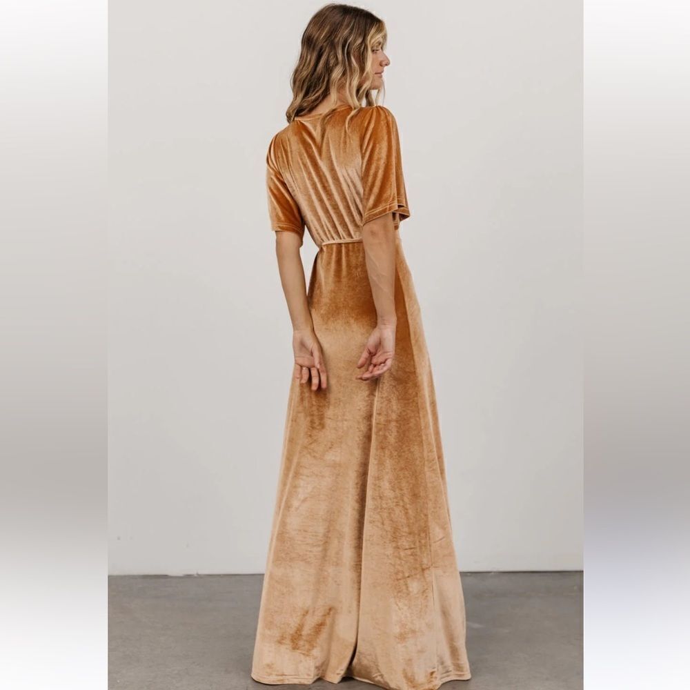 NEW Baltic born Meghan Velvet Wrap Maxi Dress - Picture 4 of 12